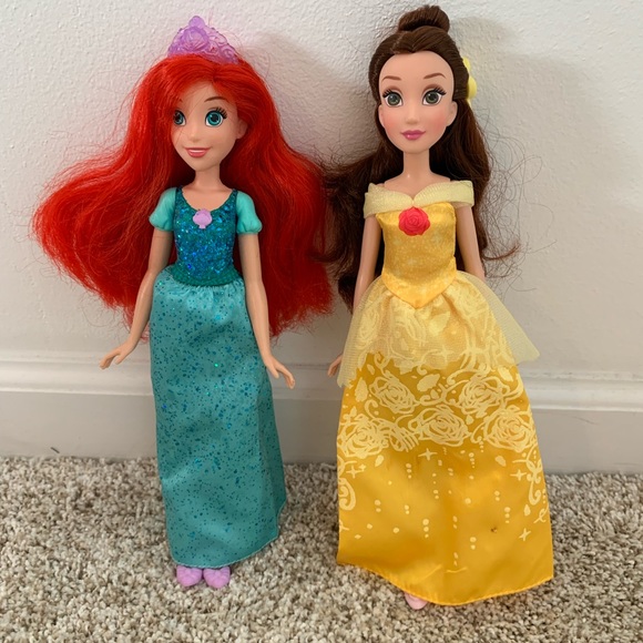DISNEY PRINCESSES THE LITTLE MERMAID & BELLE - Picture 1 of 9